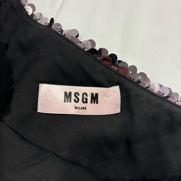 MSGM sequin one shoulder top size 42 - Picture 4 of 6